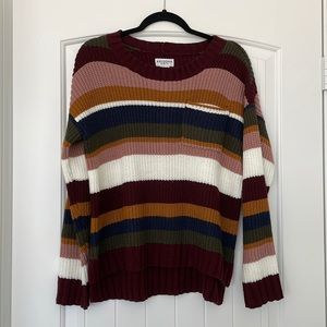 Striped sweater, size medium